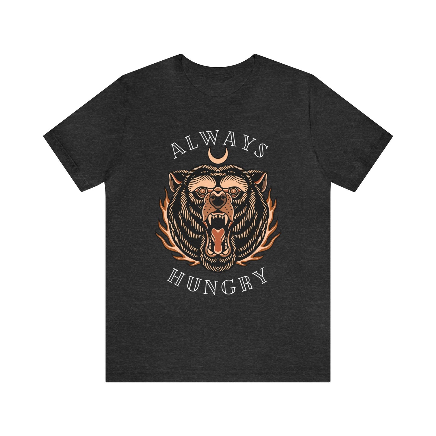 Always Hungry Bear Tattoo T-shirt / Traditional Tattoo Tee Shirt / Punk Rock Clothing Tshirt Rockabilly Psychobilly Freak Goth - Foxlark Crystal Jewelry