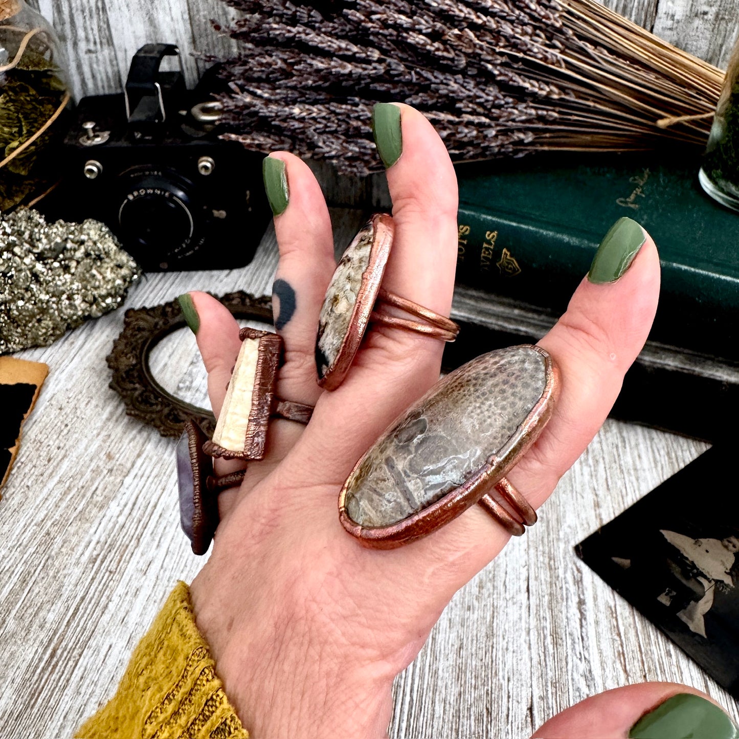 Size 9 Copper / Silver FLASH SALE - NEW or Discontinued or Imperfect Jewelry - # 228 - 231