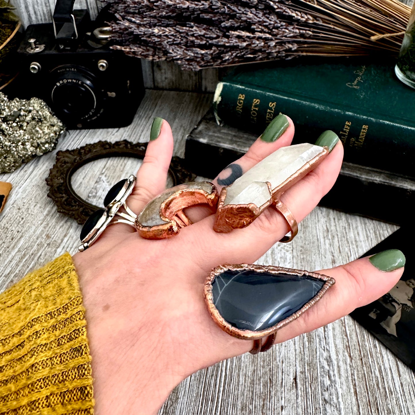 Size 10 Copper / Silver FLASH SALE - NEW or Discontinued or Imperfect Jewelry - # 244 - 247