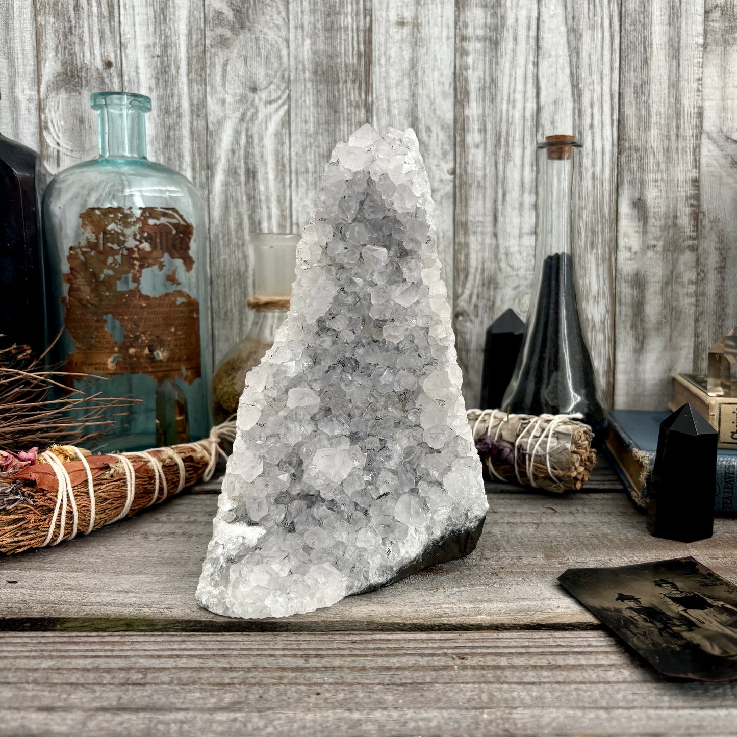 Large Self Standing Amethyst Geode Crystal Cluster / FoxlarkCrystals