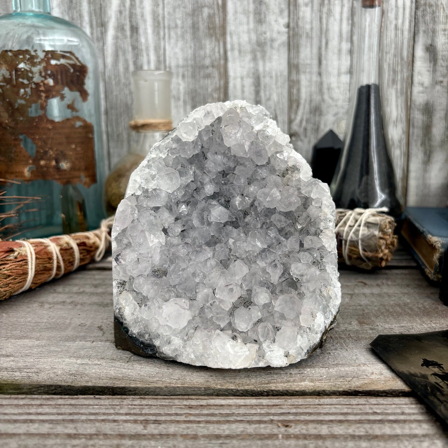 Large Self Standing Amethyst Geode Crystal Cluster / FoxlarkCrystals