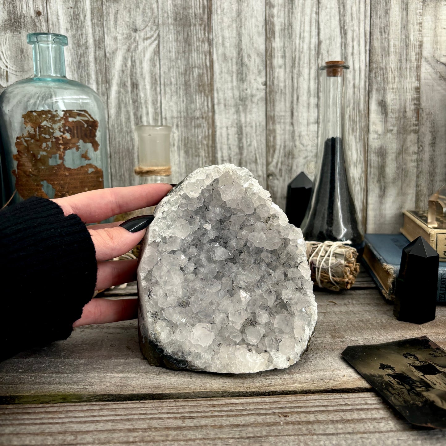 Large Self Standing Amethyst Geode Crystal Cluster / FoxlarkCrystals