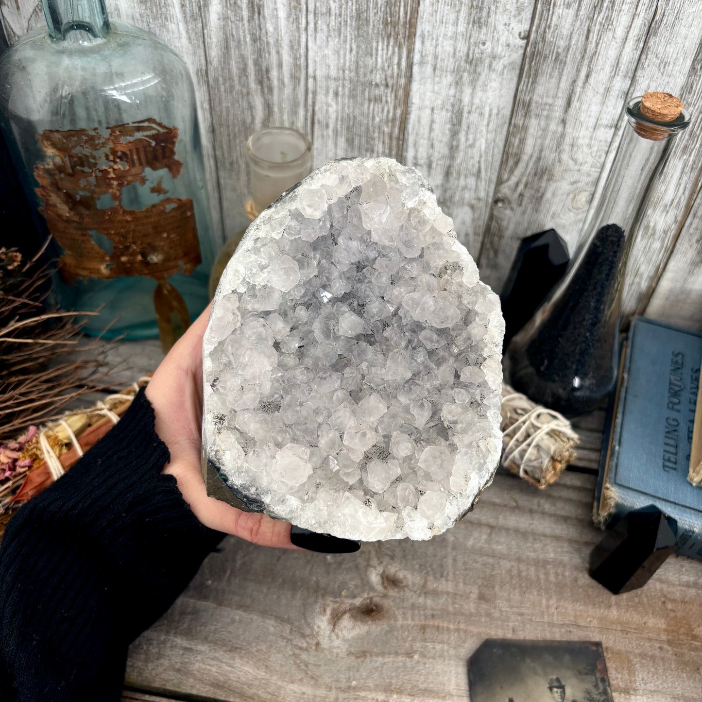 Large Self Standing Amethyst Geode Crystal Cluster / FoxlarkCrystals