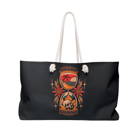 On Island Time Traditional Tattoo Weekender Bag - Foxlark Crystal Jewelry