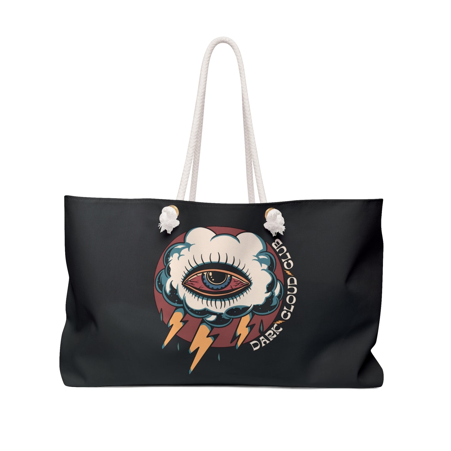 Dark Cloud Club Traditional Tattoo Weekender Bag - Foxlark Crystal Jewelry