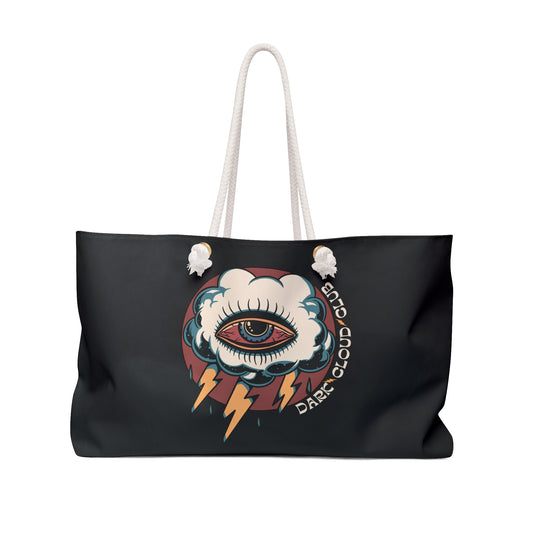 Dark Cloud Club Traditional Tattoo Weekender Bag - Foxlark Crystal Jewelry