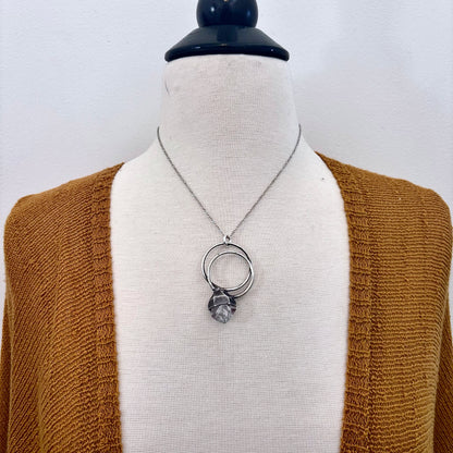 Herkimer Diamond Crystal  Necklace in Fine Silver / Foxlark Collection - One of a Kind