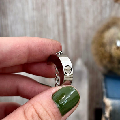 Crescent Moon Urn Necklace - Stainless Steel / Cremation Necklace Memorial Jewelry