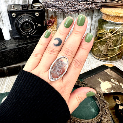 Lucky Penny Club - Vintage Rosie Riveter Pressed Penny Ring Fine Silver Size 10 / One of a Kind