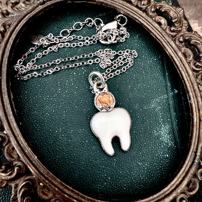 Lucky Penny Club - Tooth Fairy Necklace Fine Silver - One of a Kind