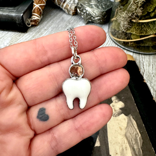 Lucky Penny Club - Tooth Fairy Necklace Fine Silver - One of a Kind