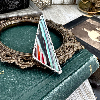 The Colossal Collection - Surfite Ring Fine Silver Size 9 / Foxlark Collection - One of a Kind