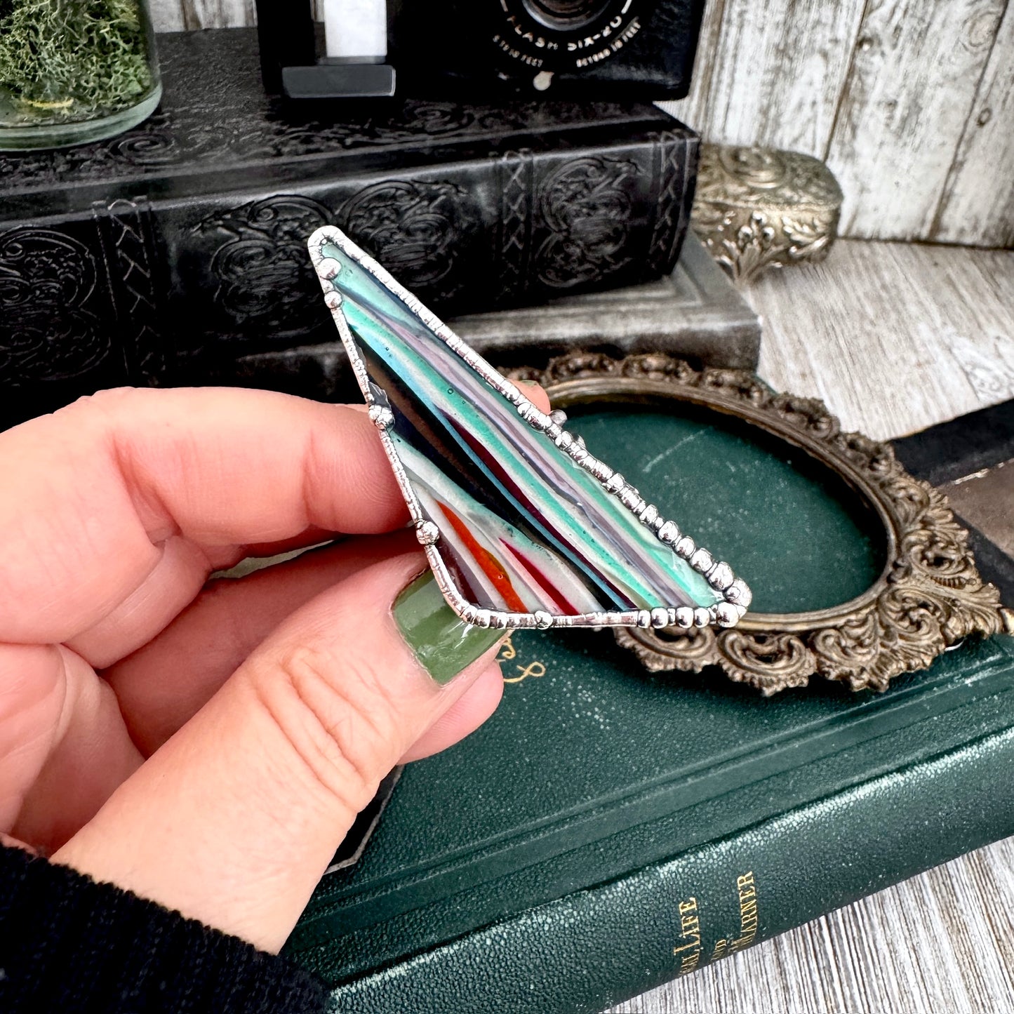 The Colossal Collection - Surfite Ring Fine Silver Size 9 / Foxlark Collection - One of a Kind