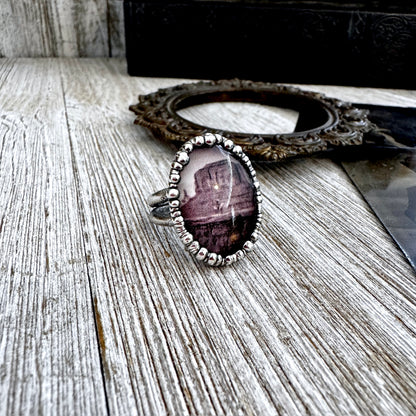 Road To Nowhere - Cowboy on Horse / Desert Ring Fine Silver Size 9.5 / One of a Kind