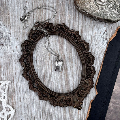 Silver Tooth Necklace Fine Silver / Foxlark Collection - One of a Kind