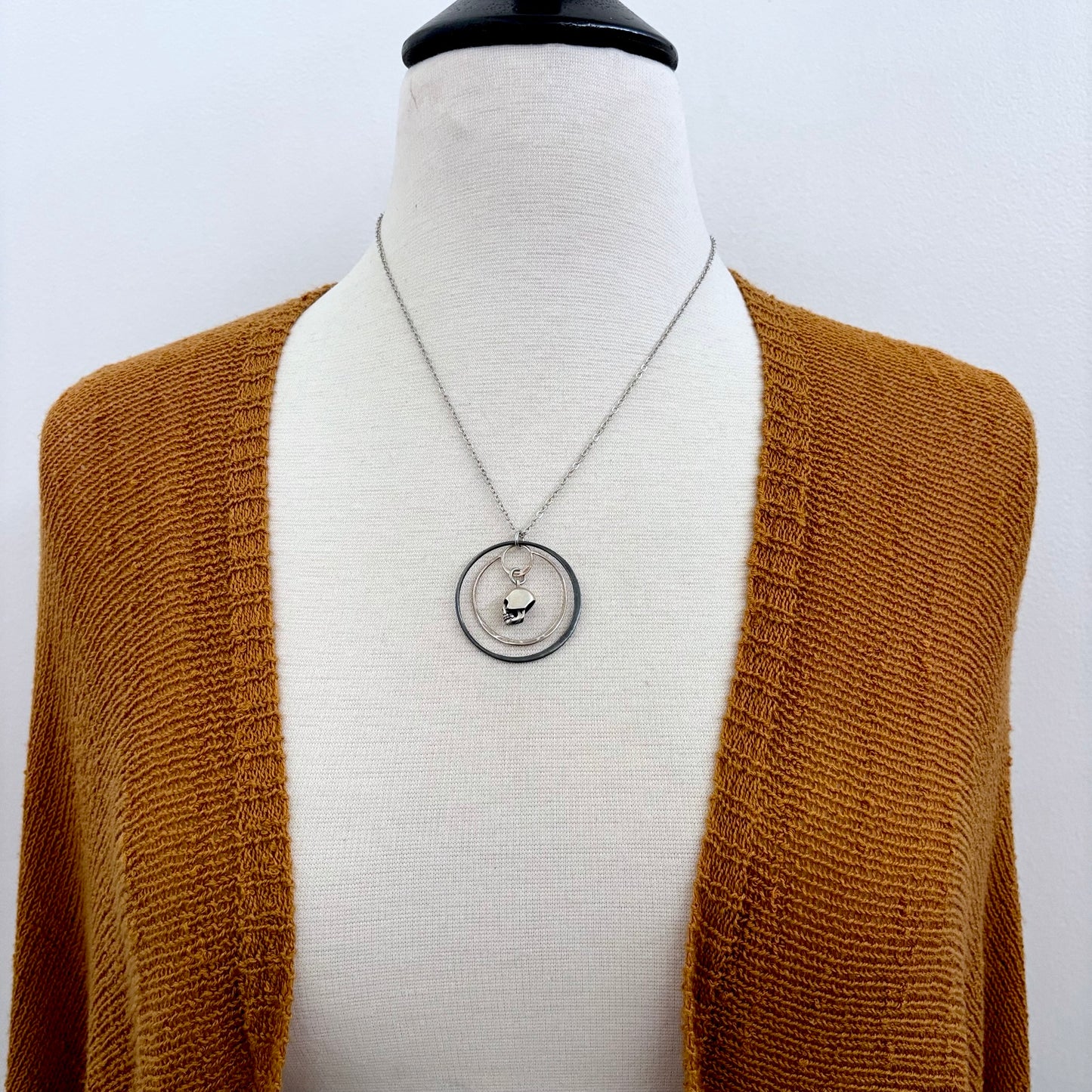 Human Skull Talisman Necklace / Talisman Collection-Sterling Silver