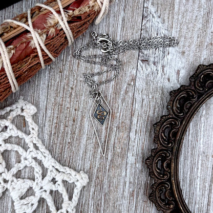 Diamond Snake Talisman Necklace / Talisman Collection-Sterling Silver