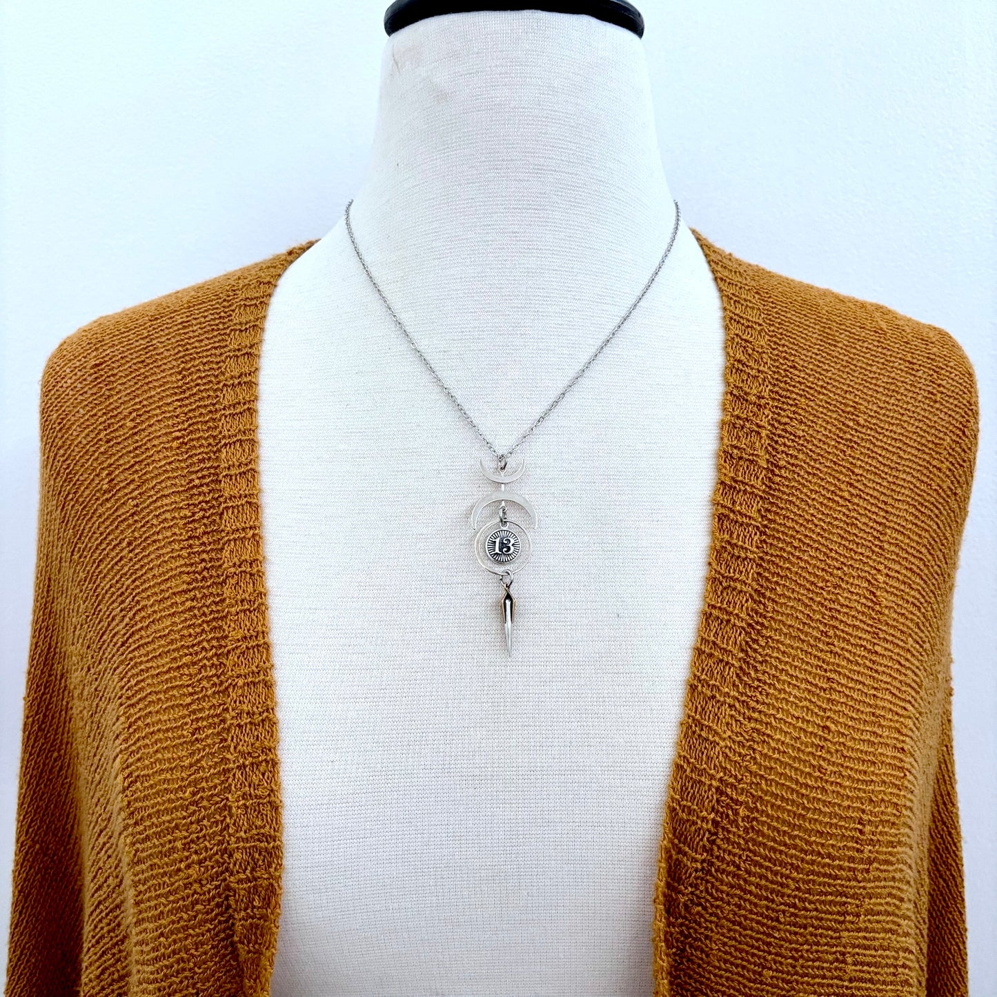 Thirteen Moon Talisman Necklace / Talisman Collection-Sterling Silver