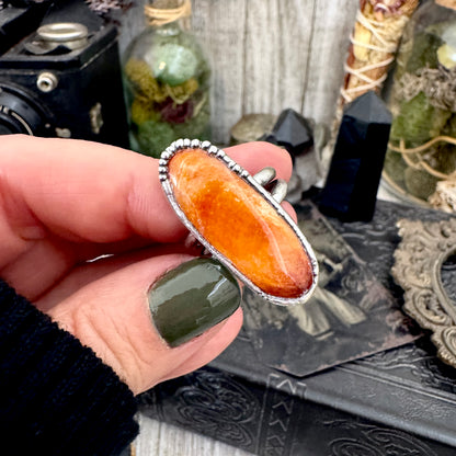 Spiny Oyster Ring Fine Silver Size 8 / Foxlark Collection - One of a Kind