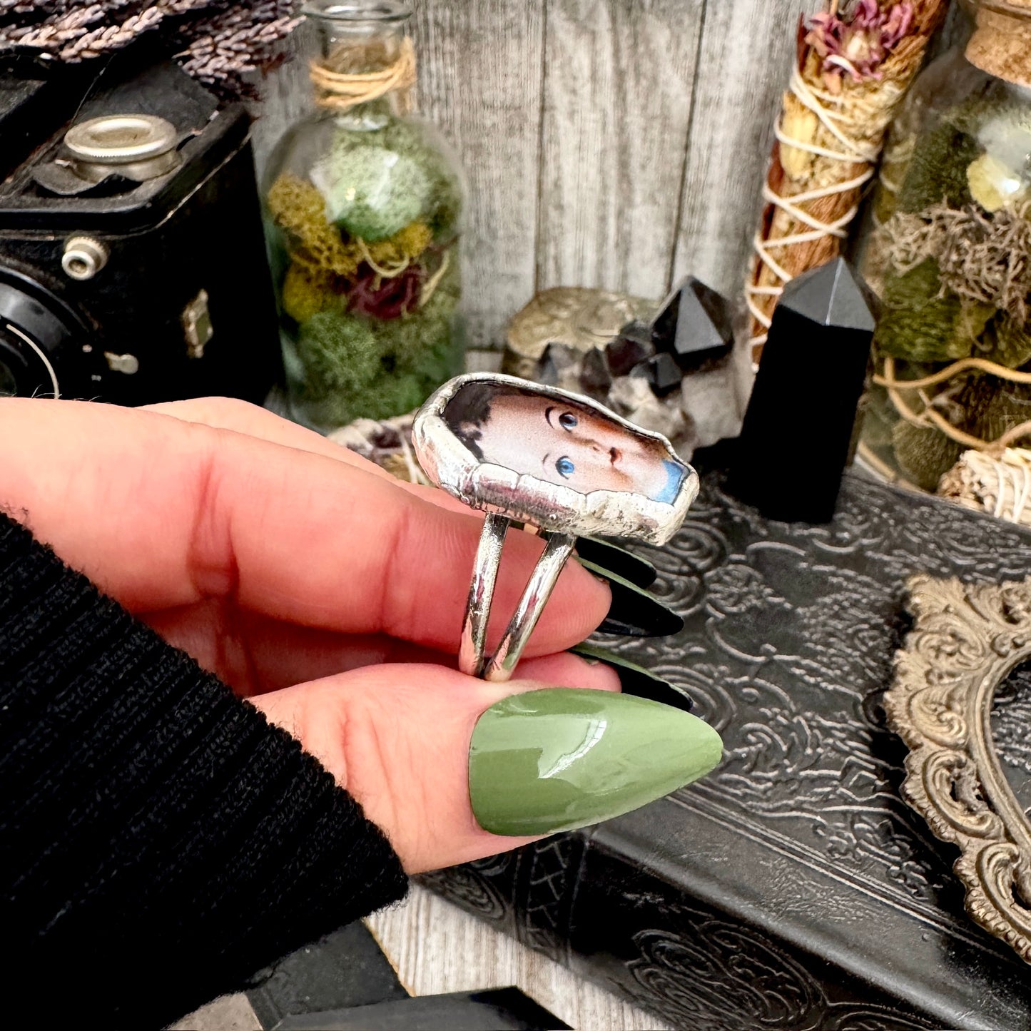 The Weirdlings - Fine Silver Ring Size 11 / One of a Kind