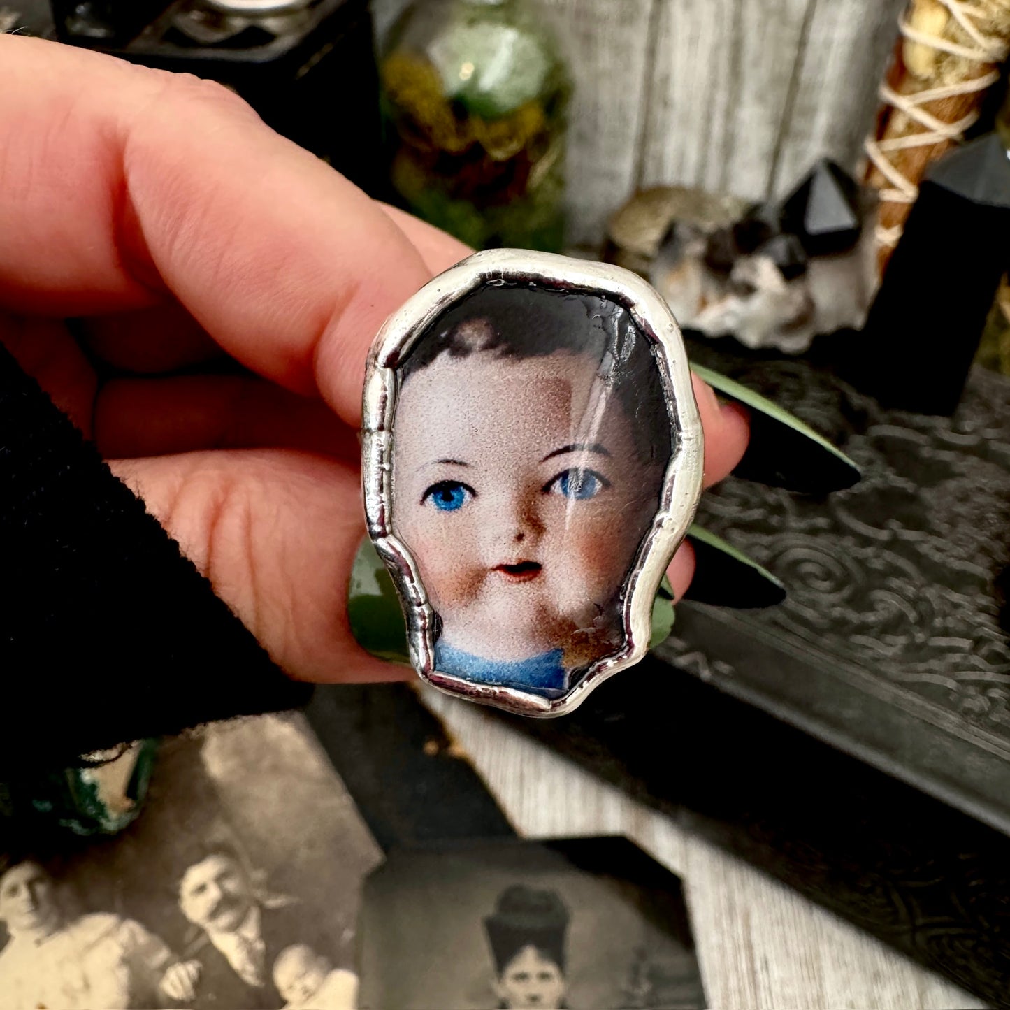 The Weirdlings - Fine Silver Ring Size 11 / One of a Kind