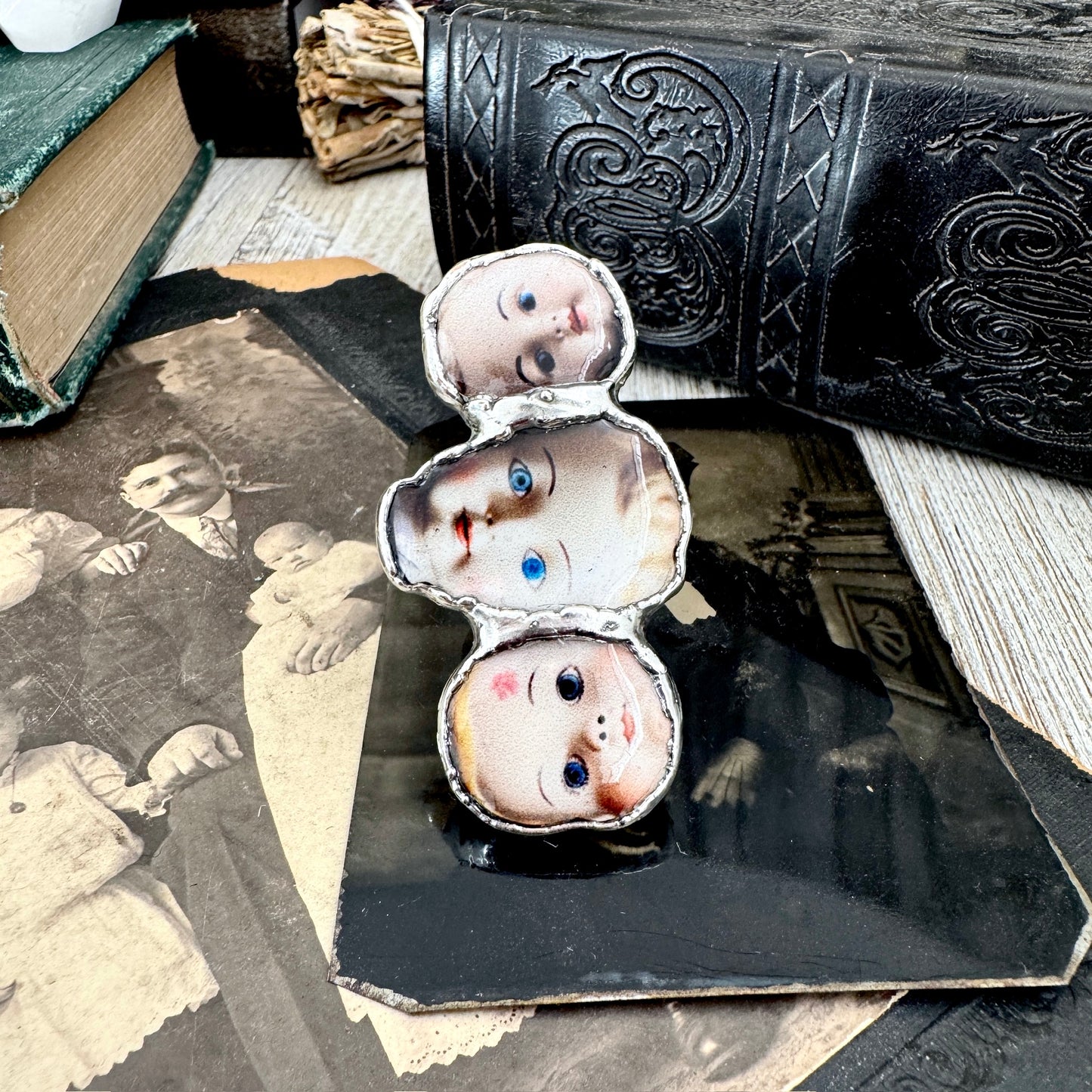 The Weirdlings - Fine Silver Ring Size 9 / One of a Kind