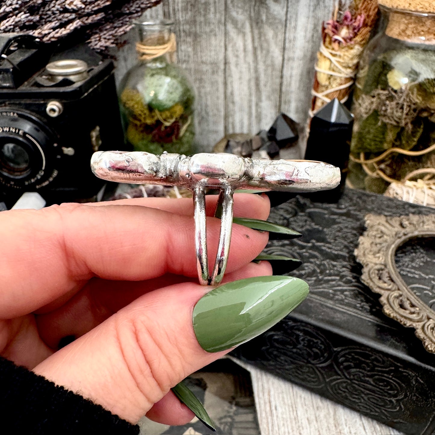 The Weirdlings - Fine Silver Ring Size 9 / One of a Kind