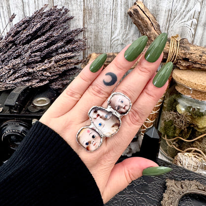 The Weirdlings - Fine Silver Ring Size 9 / One of a Kind