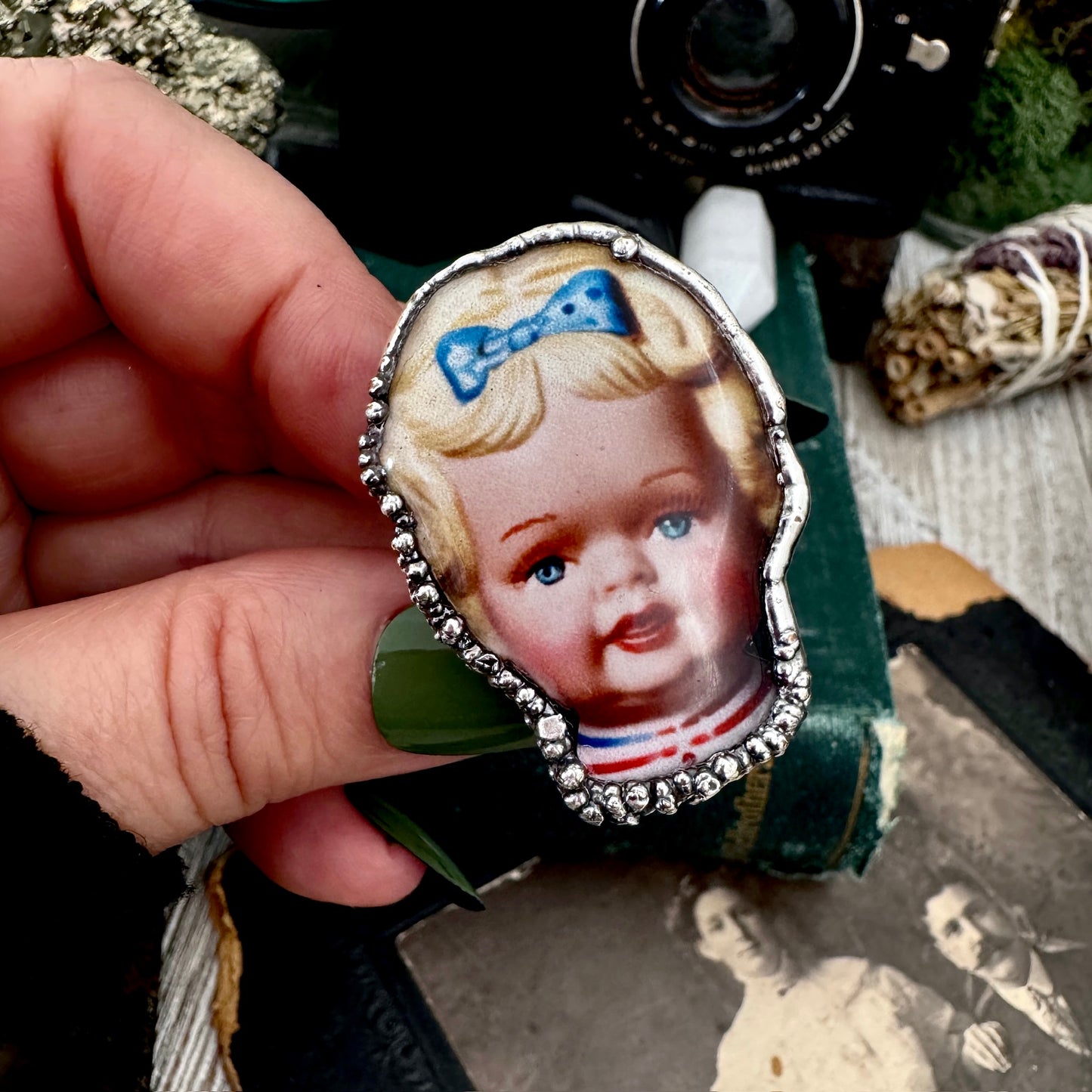 The Weirdlings - Fine Silver Ring Size 9 / One of a Kind