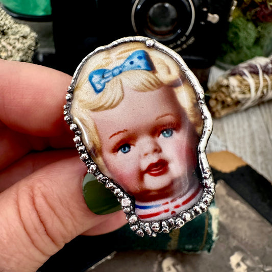 The Weirdlings - Fine Silver Ring Size 9 / One of a Kind