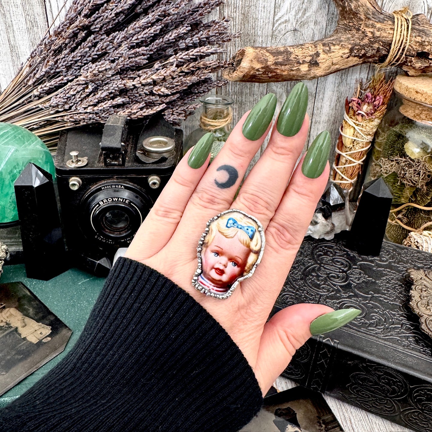 The Weirdlings - Fine Silver Ring Size 9 / One of a Kind