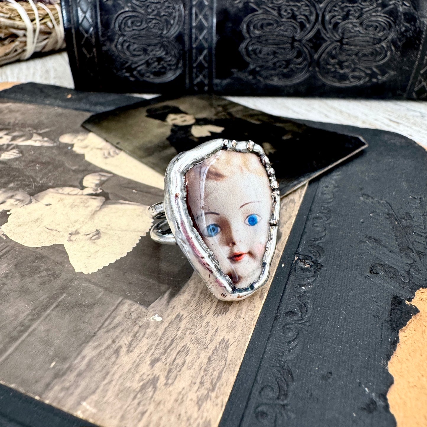 The Weirdlings - Fine Silver Ring Size 8 / One of a Kind