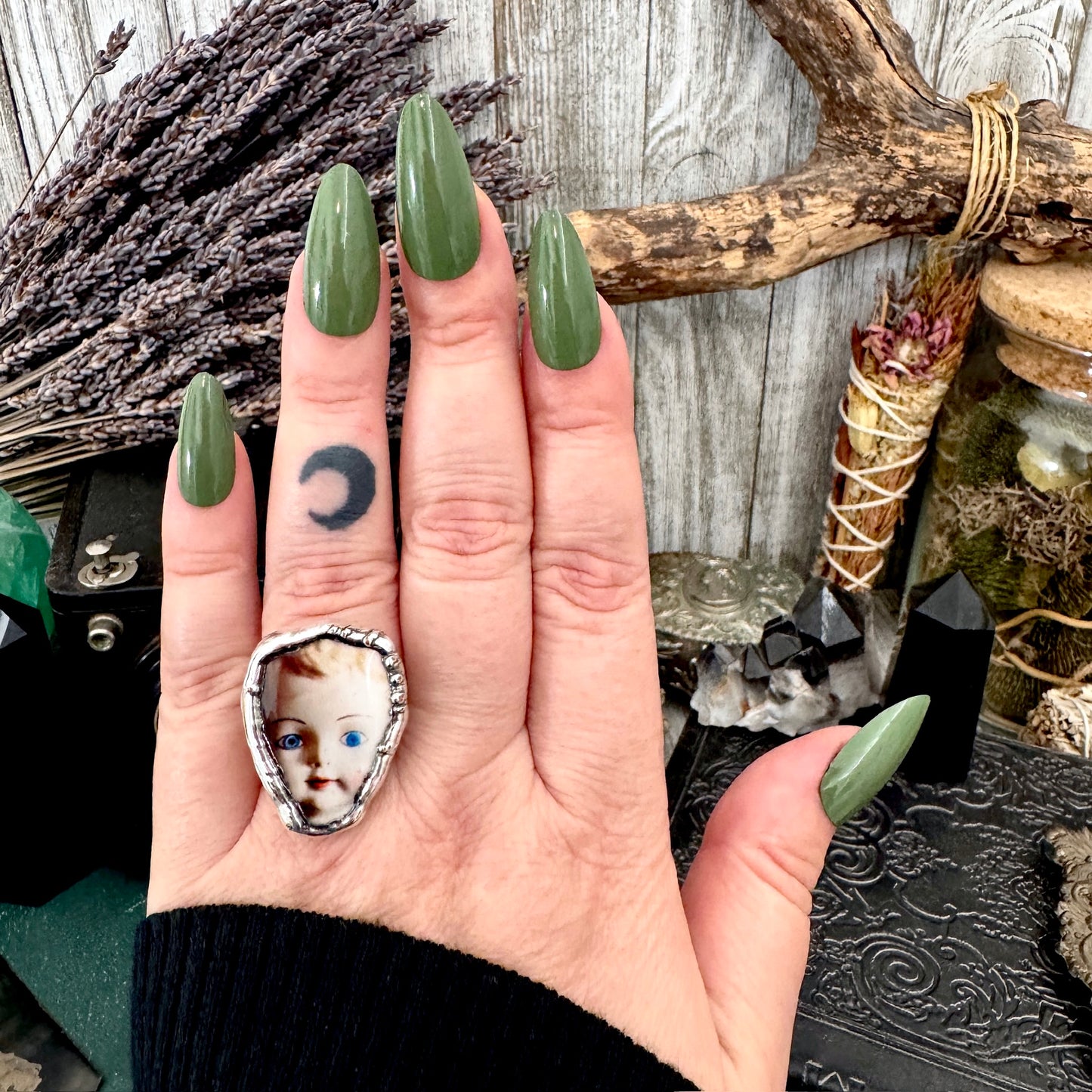 The Weirdlings - Fine Silver Ring Size 8 / One of a Kind