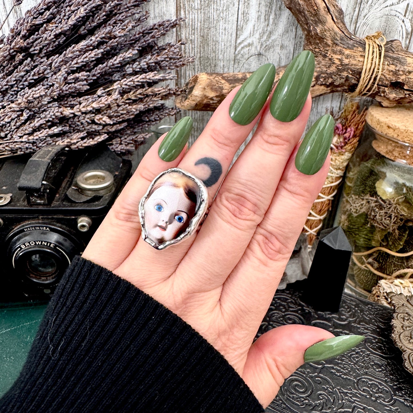 The Weirdlings - Fine Silver Ring Size 7 / One of a Kind