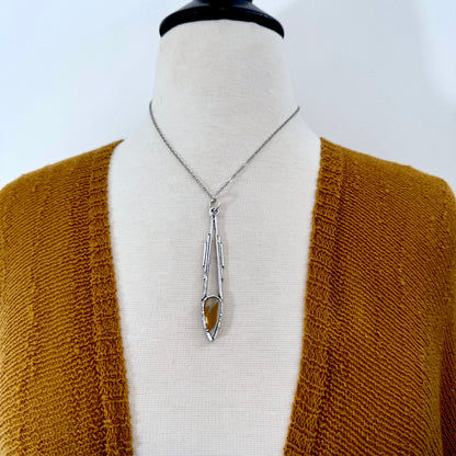 Mookaite Crystal Necklace in Fine Silver / Foxlark Collection - One of a Kind