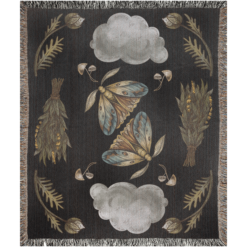 Moth Magic - Woven Blanket