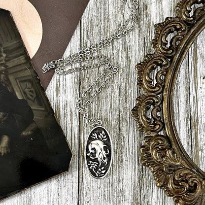 Tiny Talisman Collection - Sterling Silver Cat Skull 23x12mm /