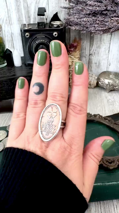 Lucky Penny Club - Vintage My Lucky Penny Pressed Penny Ring Fine Silver Size 10.5 / One of a Kind