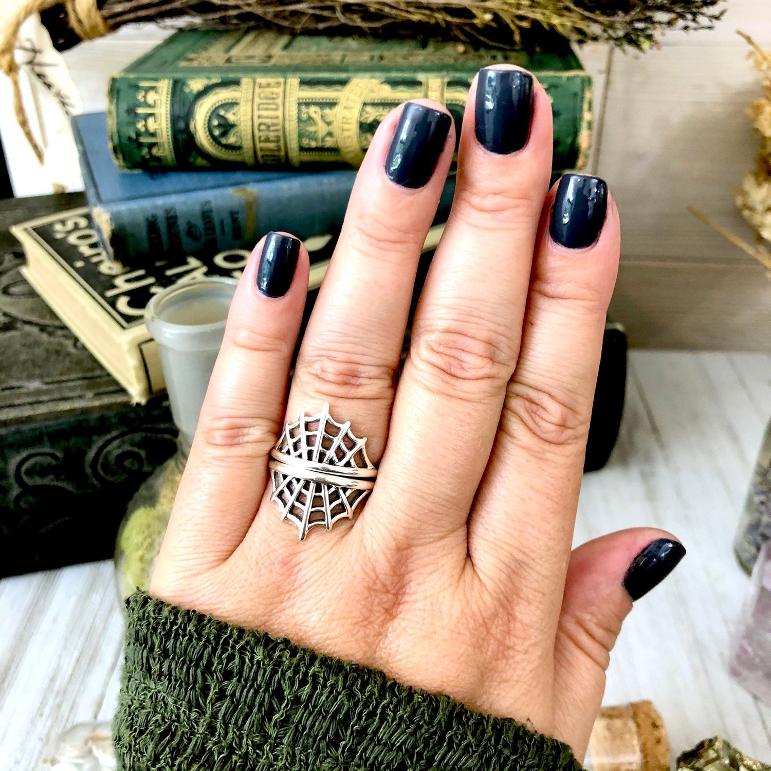 Spider Web Ring in Sterling Silver / Curated Collection