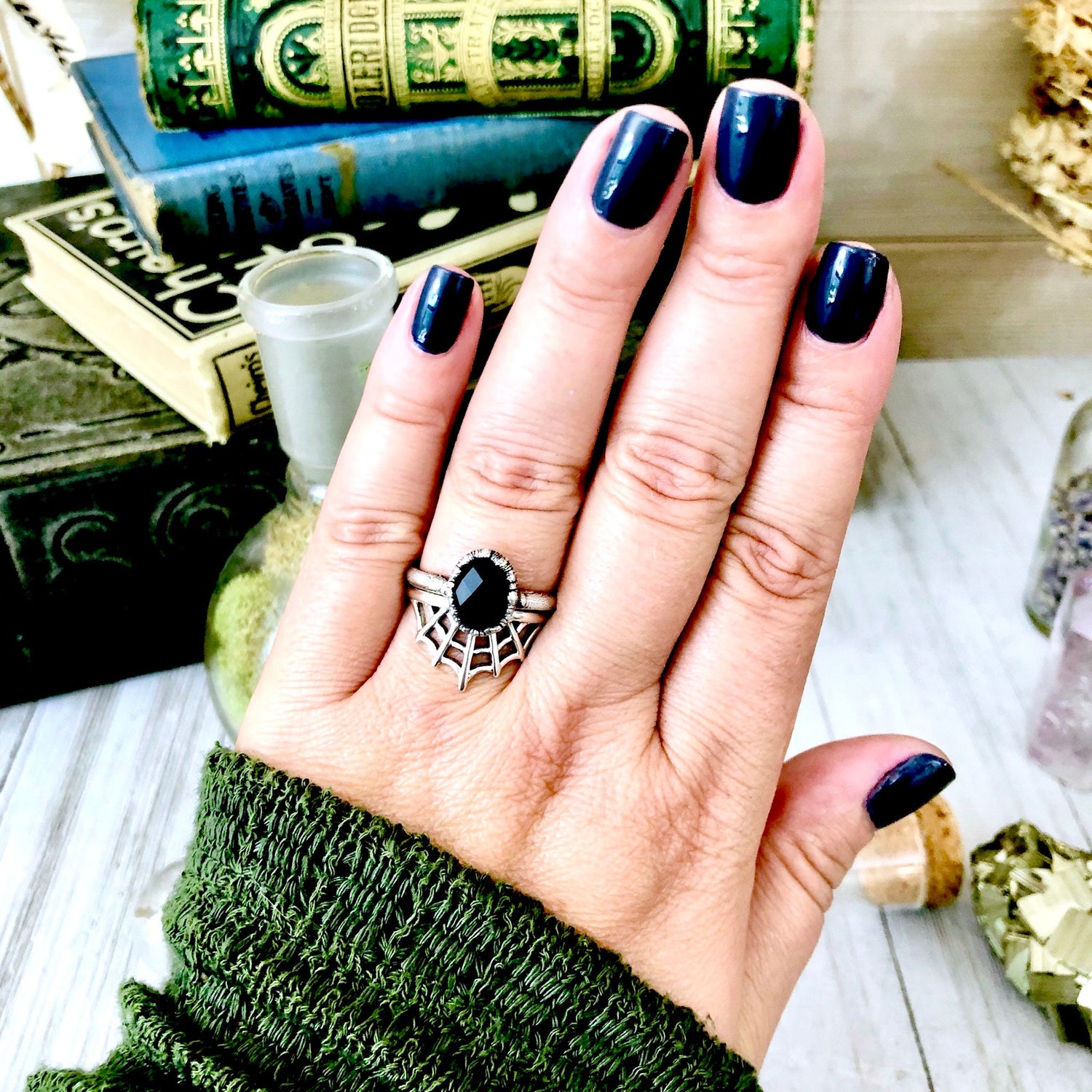Spider Web Ring in Sterling Silver / Curated Collection