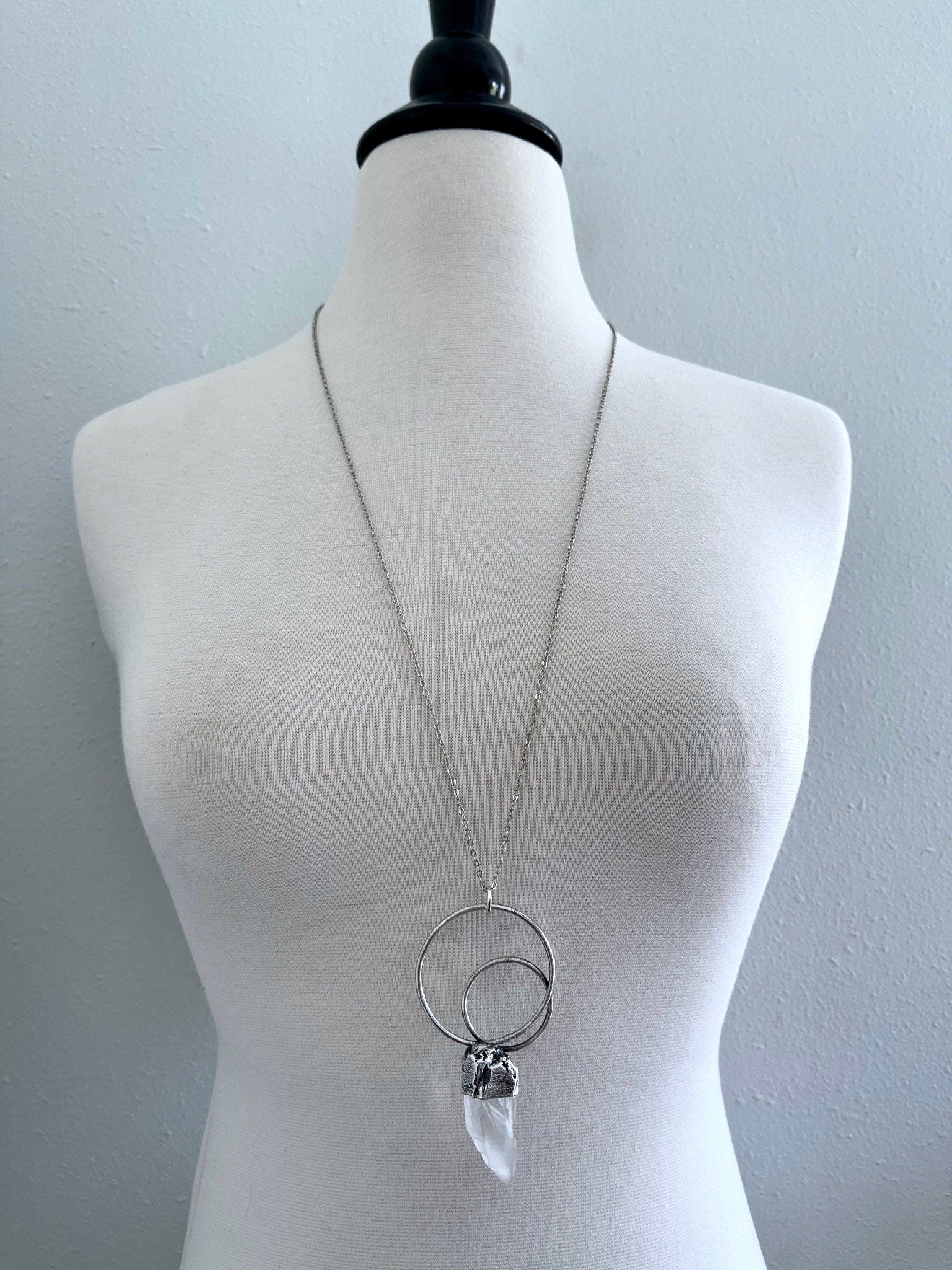 Bohemian Jewelry, Boho Crystal Jewelry, Crystal Necklaces, Etsy ID: 1053127843, FOXLARK- NECKLACES, Gift For Her, Healing Crystal, Jewelry, Necklaces, Quartz Jewelry, Quartz Necklace, Raw Clear Quartz, Raw Crystal Jewelry, Raw crystal necklace, Raw Stone