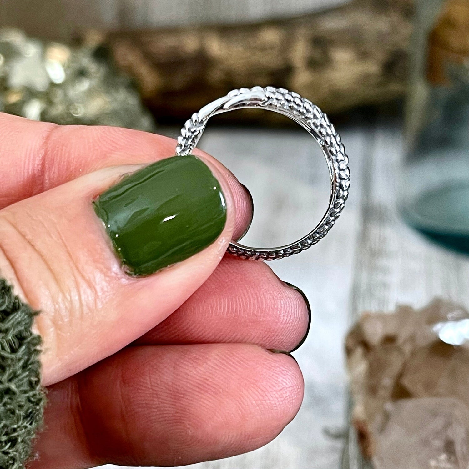 Raven Claw Ring Sterling Silver Adjustable / Curated Collection 925