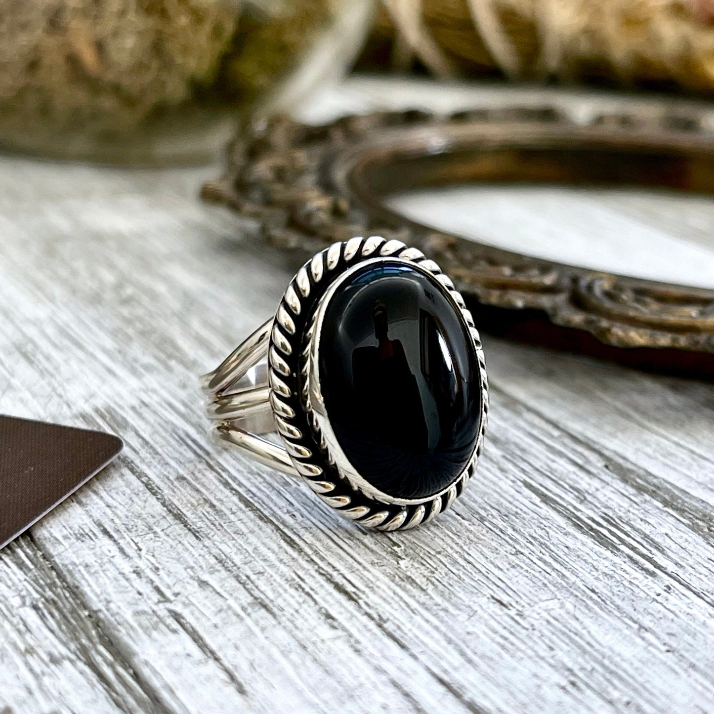 Big Statement Ring, Black Onyx Jewelry, Black Onyx Ring, Bohemian Ring, boho jewelry, boho ring, crystal ring, CURATED- RINGS, Etsy ID: 1339591103, Festival Jewelry, Foxlark Alchemy, gypsy ring, Jewelry, Large Crystal, Rings, Southwestern Jewelry, Stateme