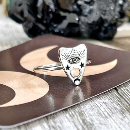 Bohemian Ring, boho jewelry, boho ring, crystal ring, Etsy ID: 1403601579, Festival Jewelry, Gothic Jewelry, gypsy ring, Jewelry, Large Crystal, Planchette Ring, Rings, Statement Rings, Tiny Talisman, TINY TALISMANS, Witch Jewelry, Witch necklace, Witchy