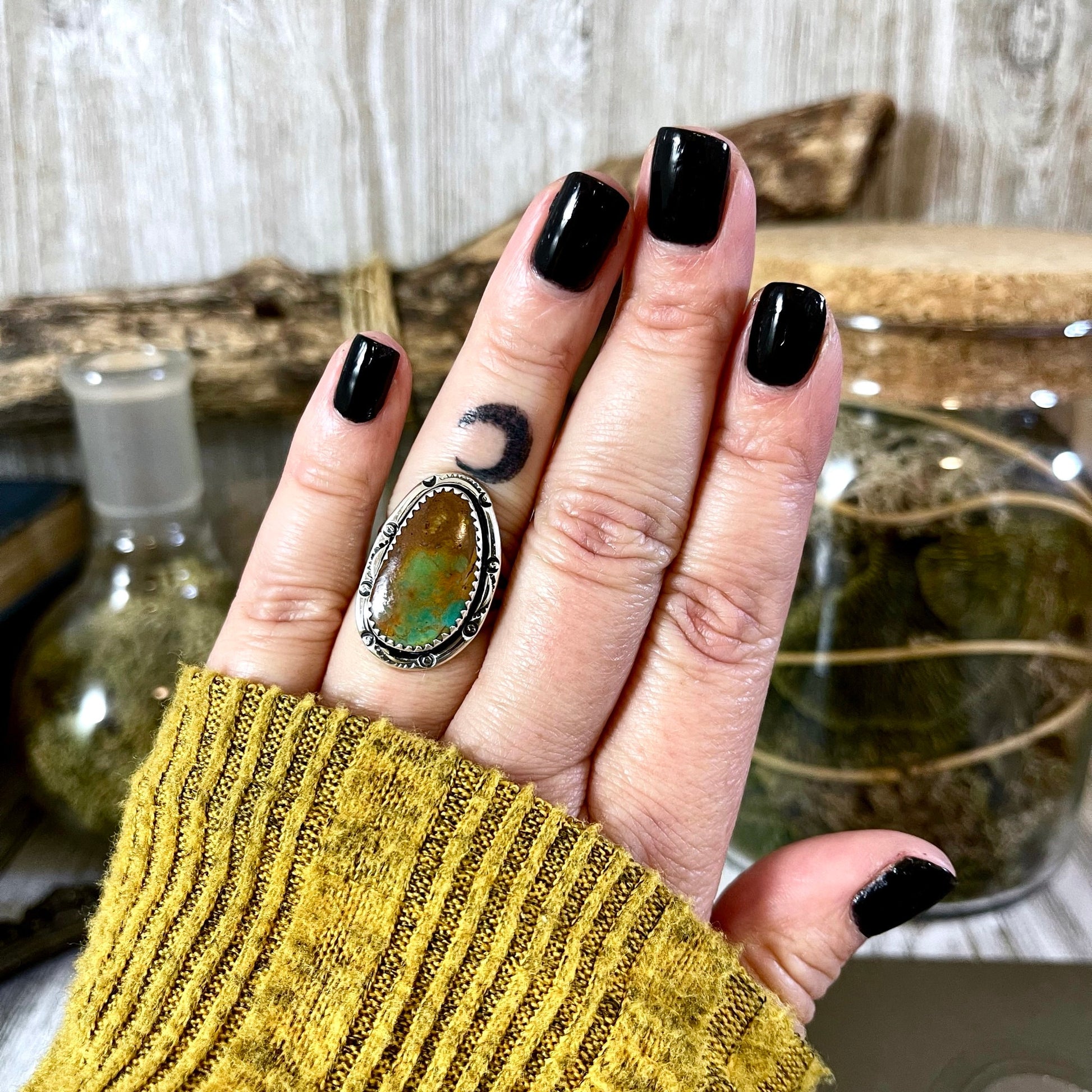 Bohemian Ring, boho jewelry, boho ring, crystal ring, CURATED- RINGS, Etsy ID: 1383832658, Festival Jewelry, gypsy ring, Jewelry, Large Crystal, Rings, Statement Rings, Sterling Silver, Sterling Silver Ring
