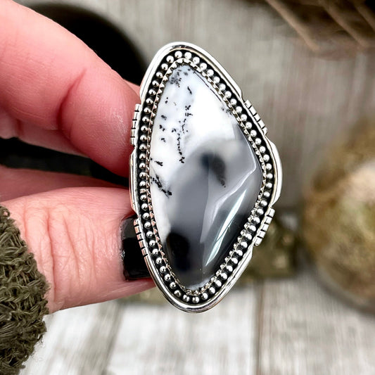 Agate Jewelry, Big Bold Jewelry, Big Crystal Ring, Big Statement Ring, Big Stone Ring, Bohemian Ring, Boho Jewelry, Boho Ring, Crystal Ring, Dendritic Agate Ring, Etsy ID: 1389336958, Foxlark Alchemy, FOXLARK- RINGS, Gypsy Ring, Jewelry, Rings, Statement