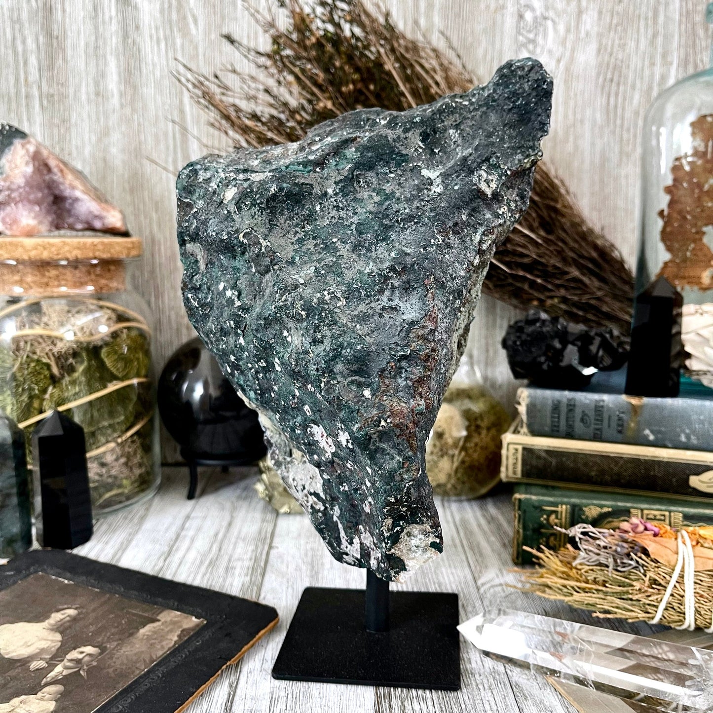 Large Purple Amethyst Crystal Druzy Geode With Stand / FoxlarkCrystals - Foxlark Crystal Jewelry