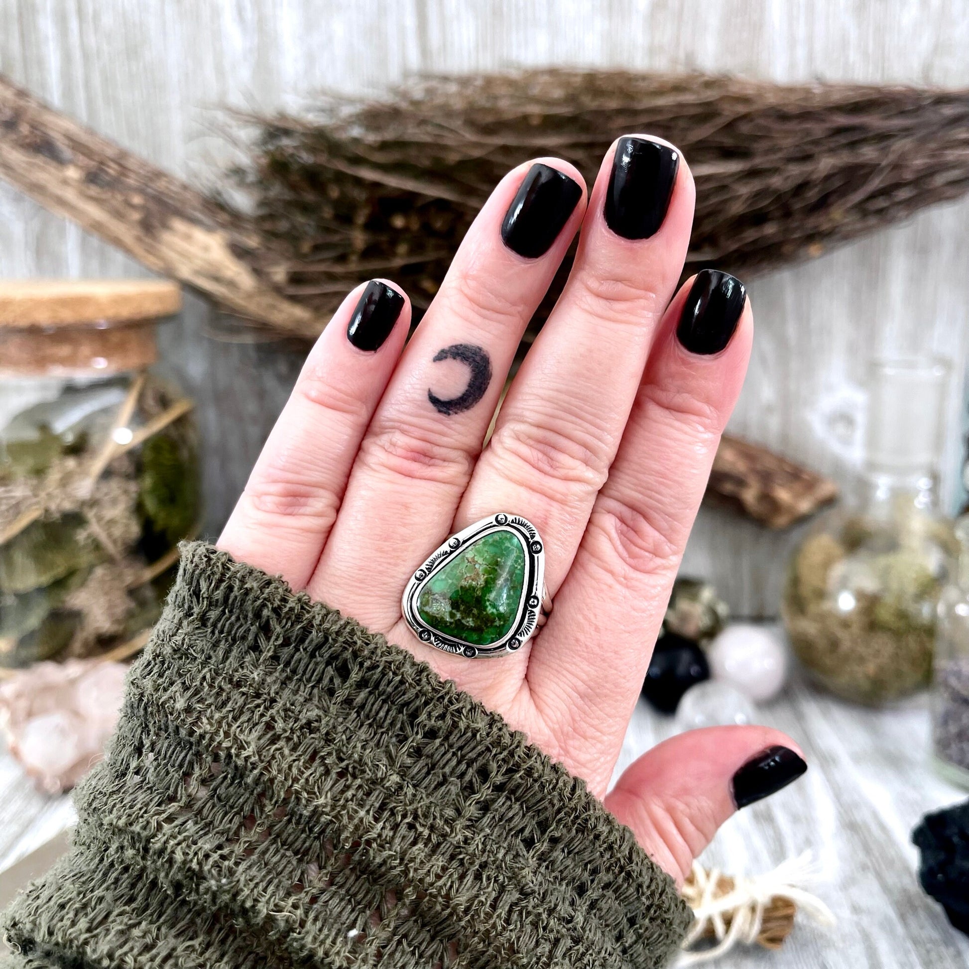 Big Statement Ring, Bohemian Ring, boho jewelry, boho ring, crystal ring, CURATED- RINGS, Etsy ID: 1419676285, Festival Jewelry, gypsy ring, Jewelry, Large Crystal, Rings, Sonora Gold, Statement Rings, Sterling Silver, Sterling Silver Ring, Turquoise Ring