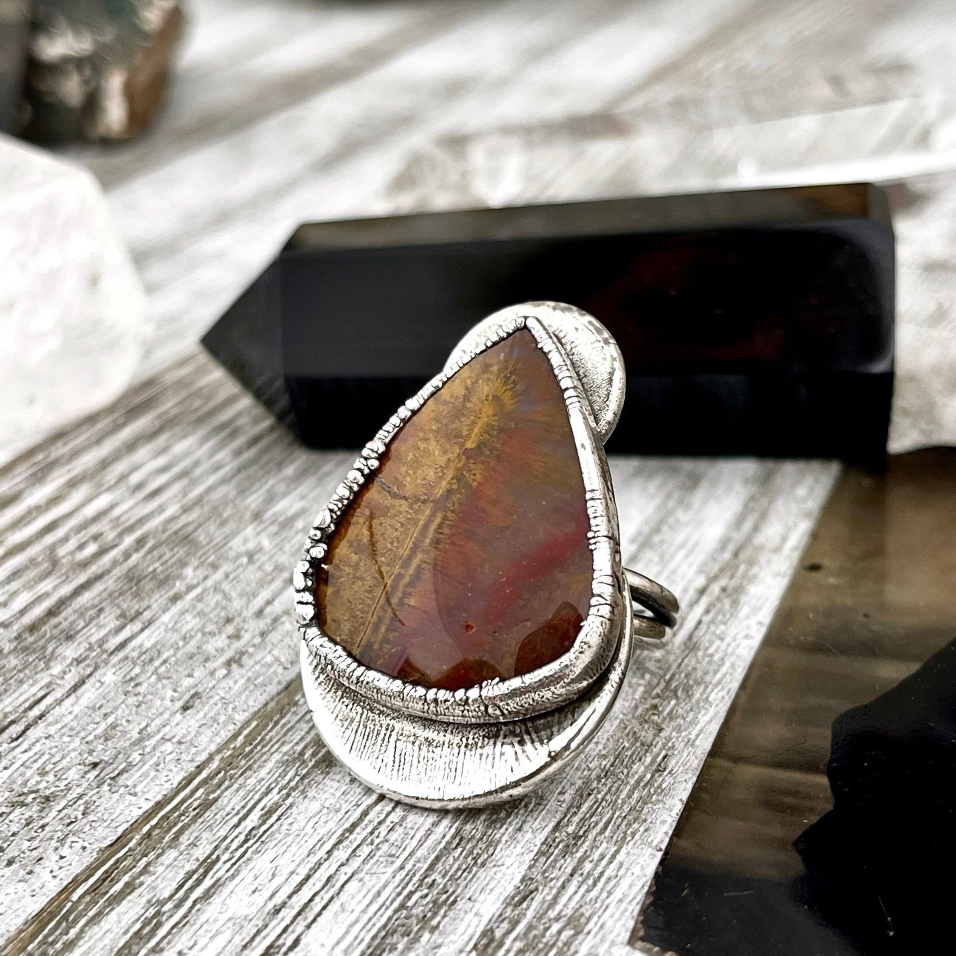 Big Bold Jewelry, Big Crystal Ring, Big Silver Ring, Big Statement Ring, Big Stone Ring, Bohemian Jewelry, Etsy ID: 1476333252, FOXLARK- RINGS, Jewelry, Large Boho Ring, Large Crystal Ring, Natural stone ring, Rings, silver crystal ring, Silver Jewelry, S