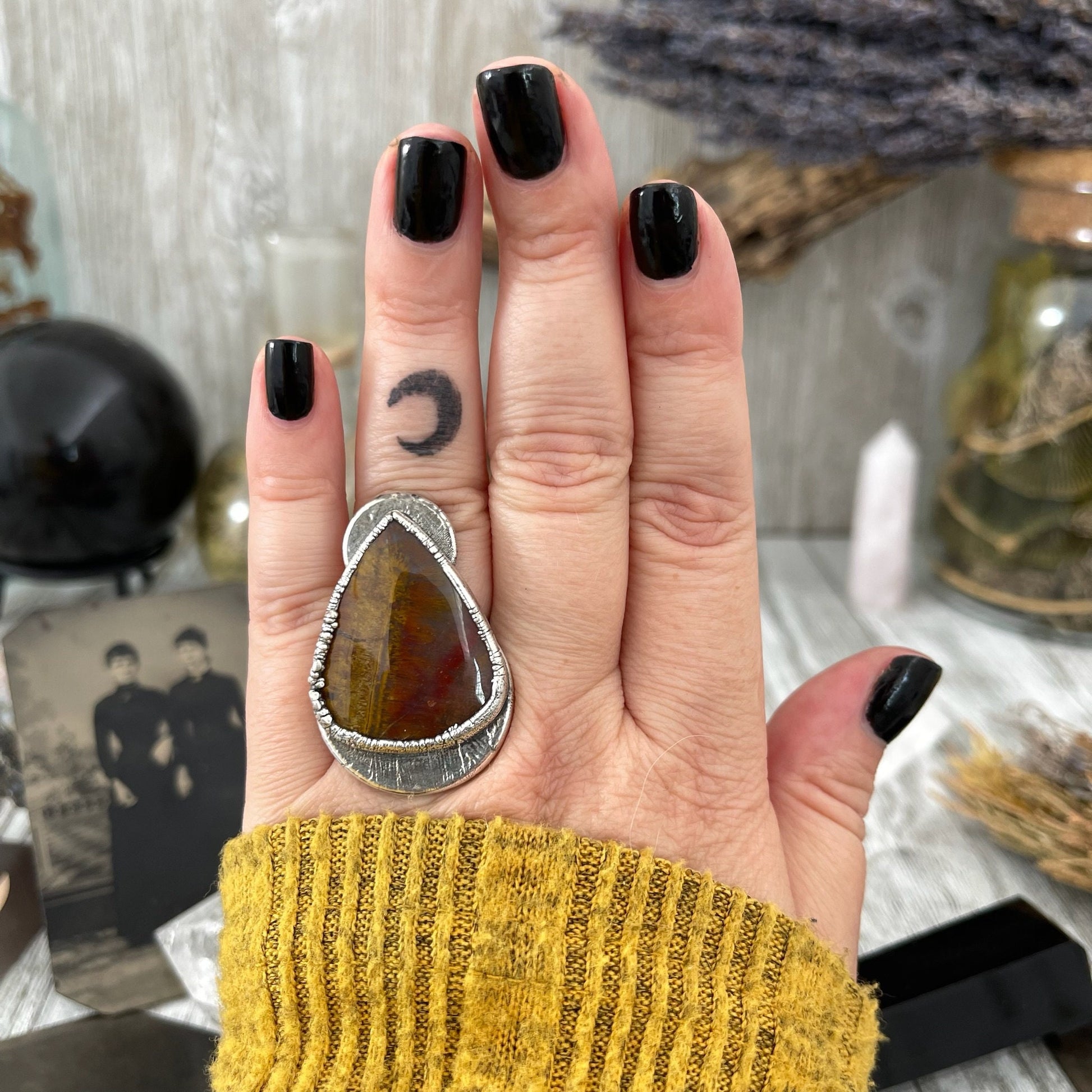 Big Bold Jewelry, Big Crystal Ring, Big Silver Ring, Big Statement Ring, Big Stone Ring, Bohemian Jewelry, Etsy ID: 1476333252, FOXLARK- RINGS, Jewelry, Large Boho Ring, Large Crystal Ring, Natural stone ring, Rings, silver crystal ring, Silver Jewelry, S